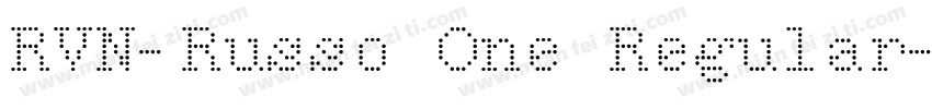 RVN-Russo One Regular字体转换